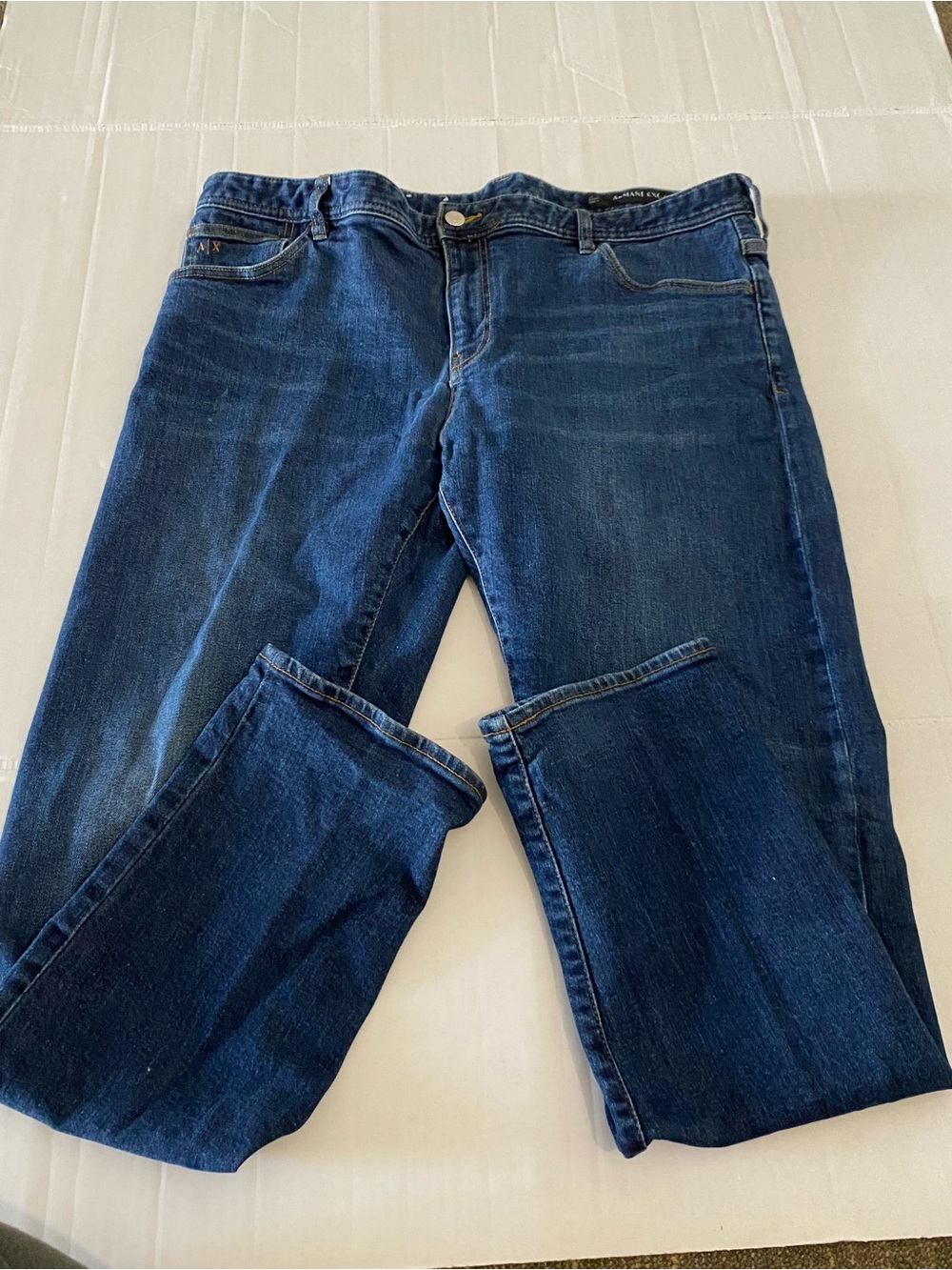 Armani Exchange Dark Blue Men’s Jeans - Classic Skinny Leg Size 40 A|X